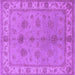 Square Oriental Purple Industrial Rug, urb2967pur