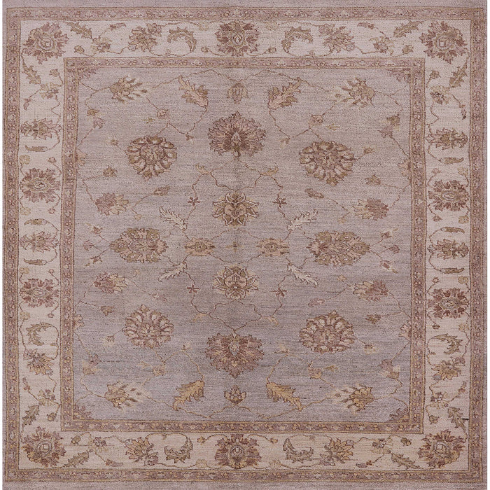 Square Machine Washable Industrial Modern Dark Almond Brown Rug, wshurb2967