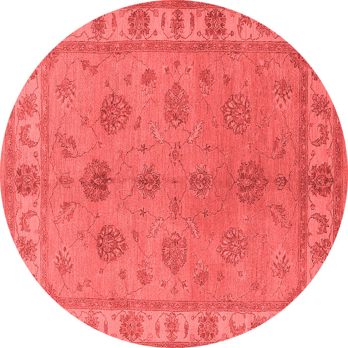 Machine Washable Oriental Red Industrial Rug, wshurb2967red