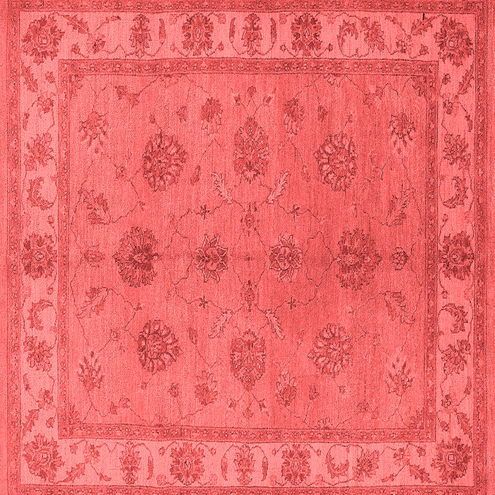 Machine Washable Oriental Red Industrial Rug, wshurb2967red