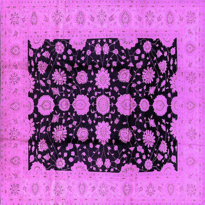 Square Oriental Purple Industrial Rug, urb2968pur