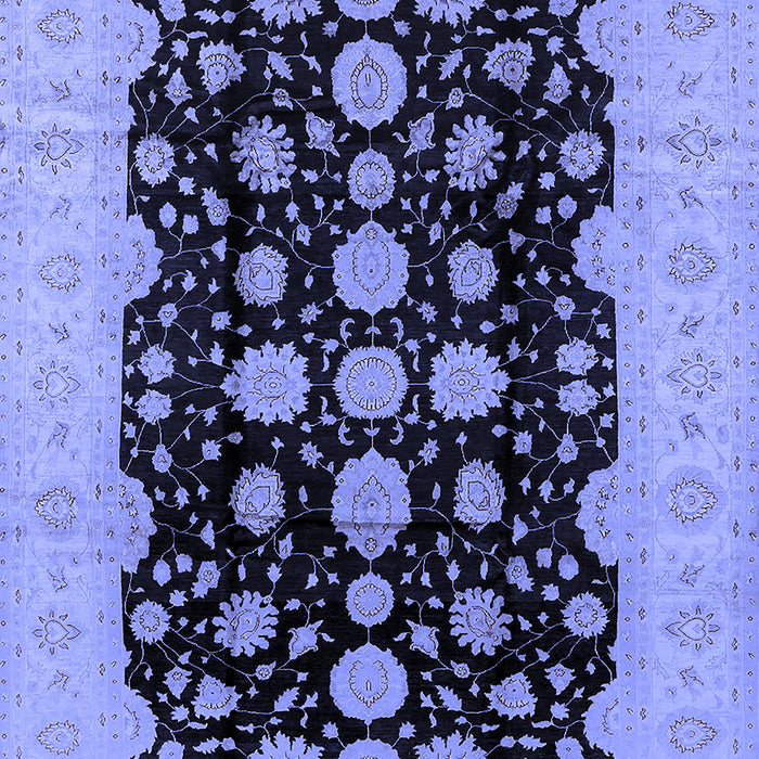 Oriental Blue Industrial Rug, urb2968blu