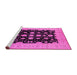 Sideview of Machine Washable Oriental Pink Industrial Rug, wshurb2968pnk