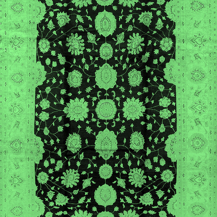 Oriental Emerald Green Industrial Rug, urb2968emgrn
