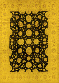 Oriental Yellow Industrial Rug, urb2968yw