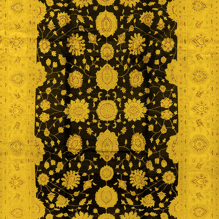 Oriental Yellow Industrial Rug, urb2968yw