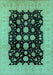 Oriental Turquoise Industrial Rug, urb2968turq