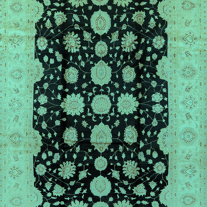 Oriental Turquoise Industrial Rug, urb2968turq