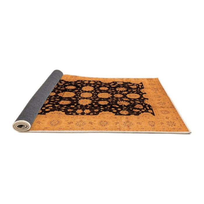 Sideview of Oriental Orange Industrial Rug, urb2968org