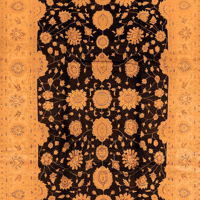 Machine Washable Oriental Orange Industrial Area Rugs, wshurb2968org