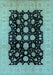 Oriental Light Blue Industrial Rug, urb2968lblu