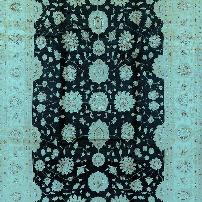 Oriental Light Blue Industrial Rug, urb2968lblu