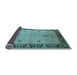 Sideview of Oriental Light Blue Industrial Rug, urb2969lblu