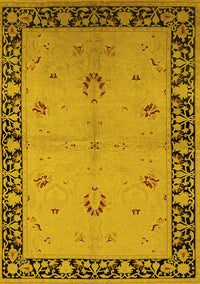 Oriental Yellow Industrial Rug, urb2969yw