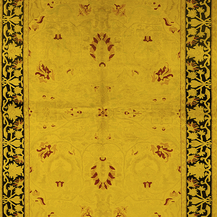 Oriental Yellow Industrial Rug, urb2969yw
