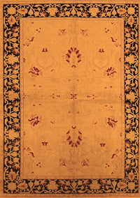 Oriental Orange Industrial Rug, urb2969org