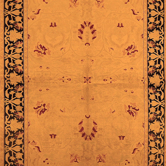 Oriental Orange Industrial Rug, urb2969org
