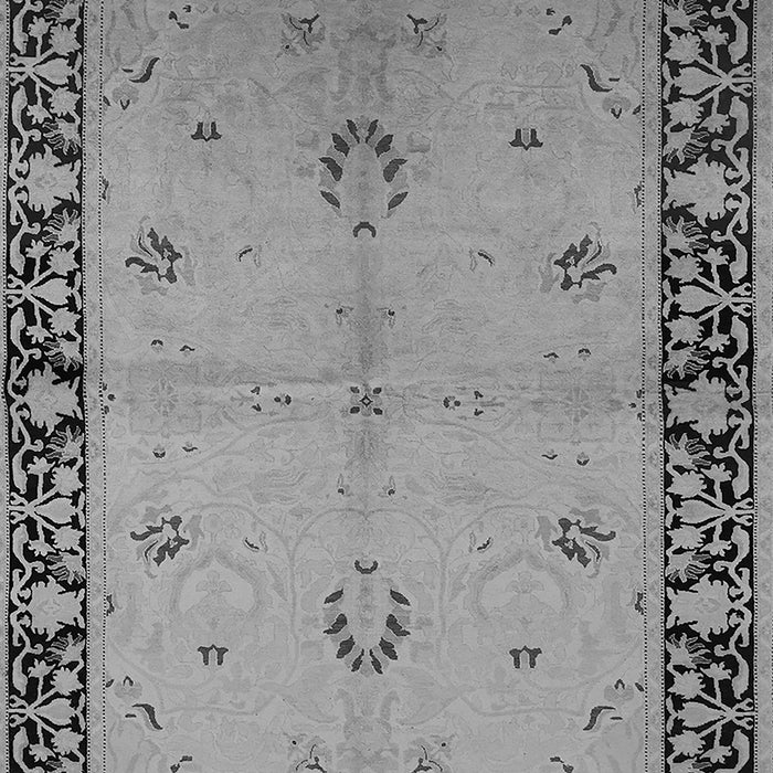 Machine Washable Oriental Gray Industrial Rug, wshurb2969gry