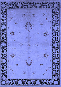 Oriental Blue Industrial Rug, urb2969blu