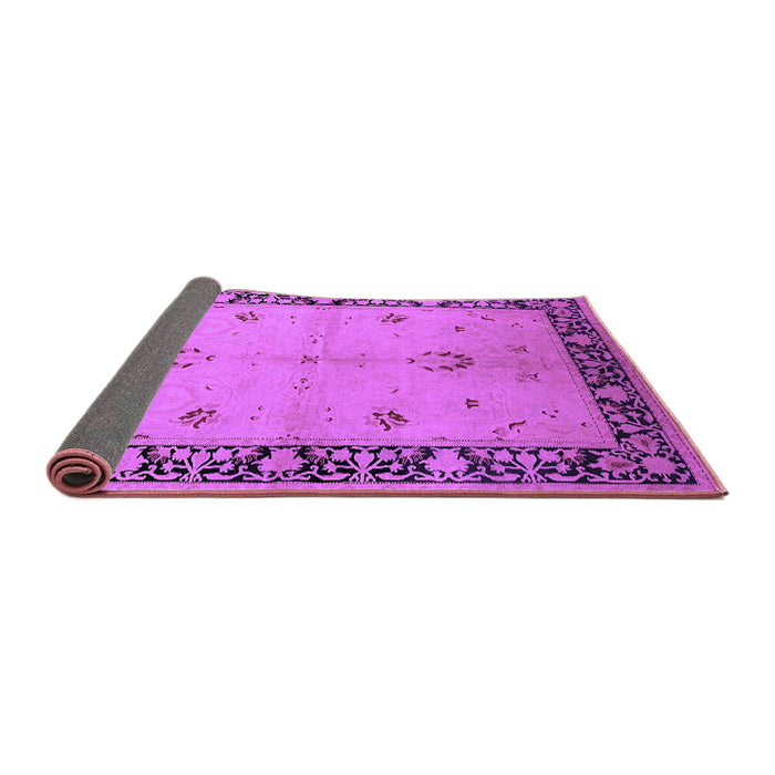 Sideview of Oriental Purple Industrial Rug, urb2969pur