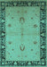 Oriental Turquoise Industrial Rug, urb2969turq