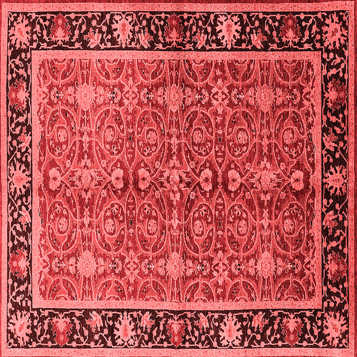 Machine Washable Oriental Red Industrial Rug, wshurb2970red