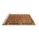 Sideview of Machine Washable Oriental Brown Industrial Rug, wshurb2970brn