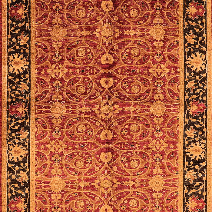 Machine Washable Oriental Orange Industrial Area Rugs, wshurb2970org