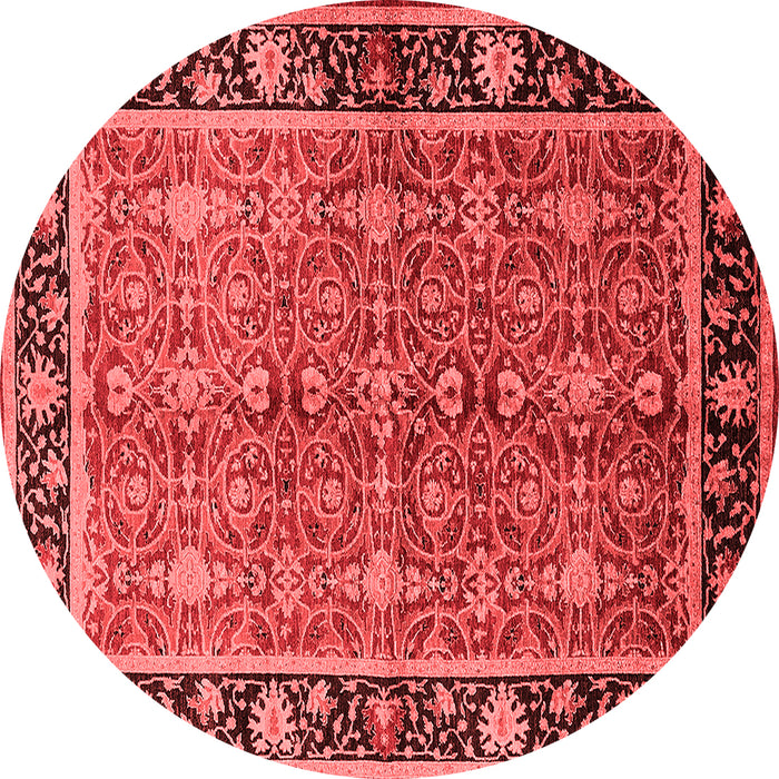 Machine Washable Oriental Red Industrial Rug, wshurb2970red