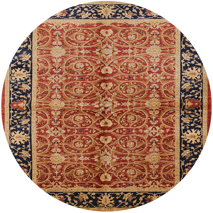 Round Machine Washable Industrial Modern Brown Sand Brown Rug, wshurb2970