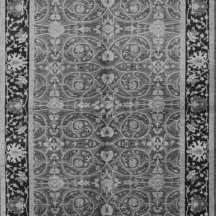 Machine Washable Oriental Gray Industrial Rug, wshurb2970gry