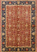 Machine Washable Industrial Modern Brown Sand Brown Rug, wshurb2970