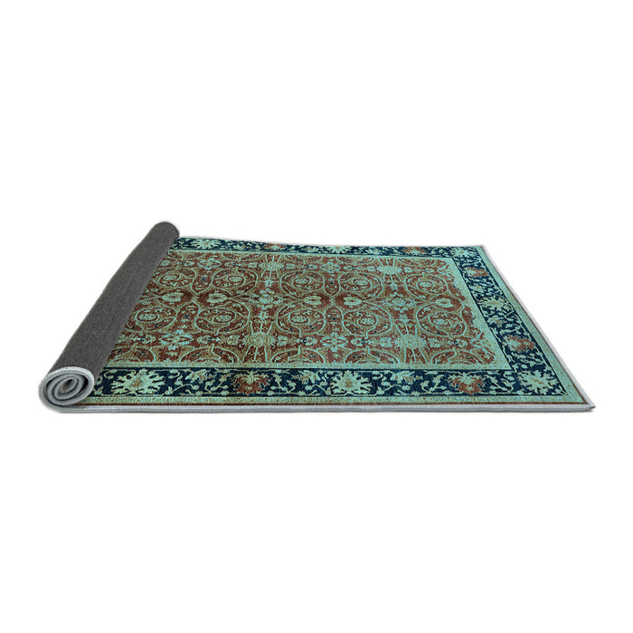 Sideview of Oriental Light Blue Industrial Rug, urb2970lblu