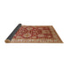 Sideview of Mid-Century Modern Brown Sand Brown Oriental Rug, urb2971