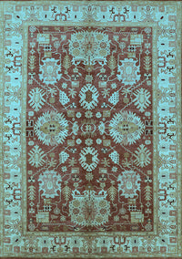 Oriental Light Blue Industrial Rug, urb2971lblu