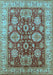 Oriental Light Blue Industrial Rug, urb2971lblu