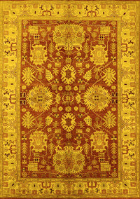 Oriental Yellow Industrial Rug, urb2971yw