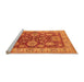 Sideview of Machine Washable Oriental Orange Industrial Area Rugs, wshurb2971org