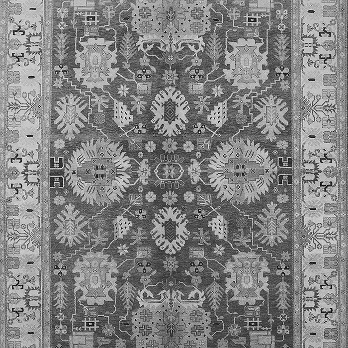 Machine Washable Oriental Gray Industrial Rug, wshurb2971gry