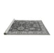 Sideview of Machine Washable Oriental Gray Industrial Rug, wshurb2971gry