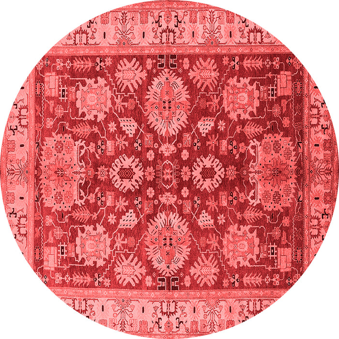 Machine Washable Oriental Red Industrial Rug, wshurb2971red