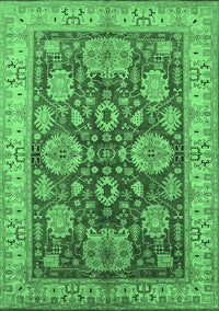 Oriental Emerald Green Industrial Rug, urb2971emgrn