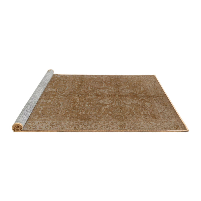 Sideview of Machine Washable Industrial Modern Light Brown Rug, wshurb2972