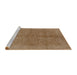 Sideview of Machine Washable Industrial Modern Light Brown Rug, wshurb2972