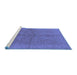 Sideview of Machine Washable Oriental Blue Industrial Rug, wshurb2972blu