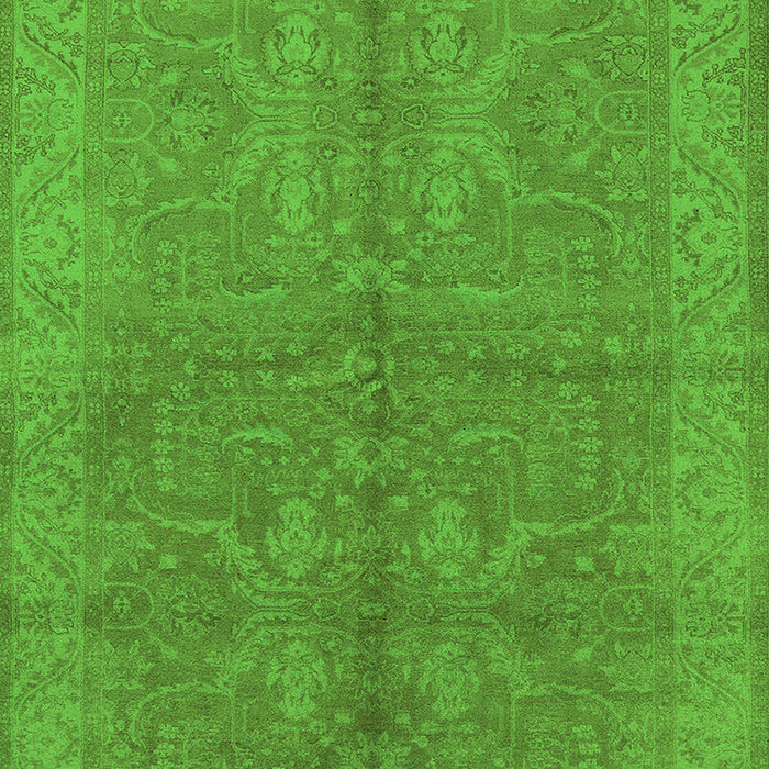 Machine Washable Oriental Green Industrial Area Rugs, wshurb2972grn