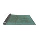 Sideview of Oriental Light Blue Industrial Rug, urb2972lblu