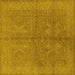 Square Oriental Yellow Industrial Rug, urb2972yw