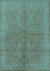 Oriental Light Blue Industrial Rug, urb2972lblu