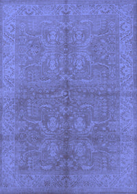 Oriental Blue Industrial Rug, urb2972blu